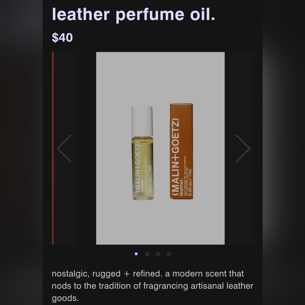 Malin + Goetz Leather Perfume Oil - Picture 3 of 3